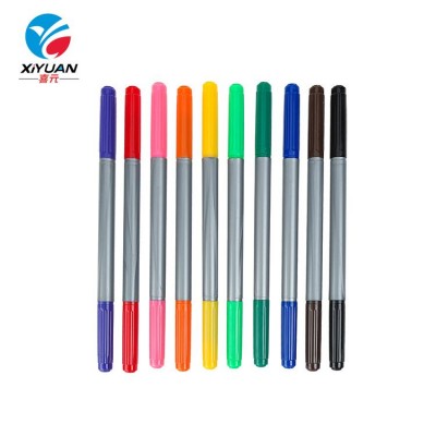 Newest high quality felt tip marker double head painting art hot sell water color pen